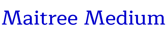 Maitree Medium लिपि